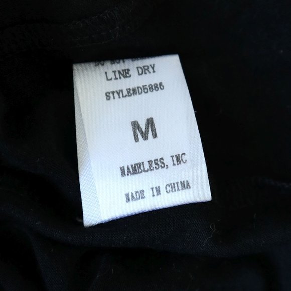 Nameless Black Mini Dress with Sweetheart Iridescent Panel - Picture 10 of 10